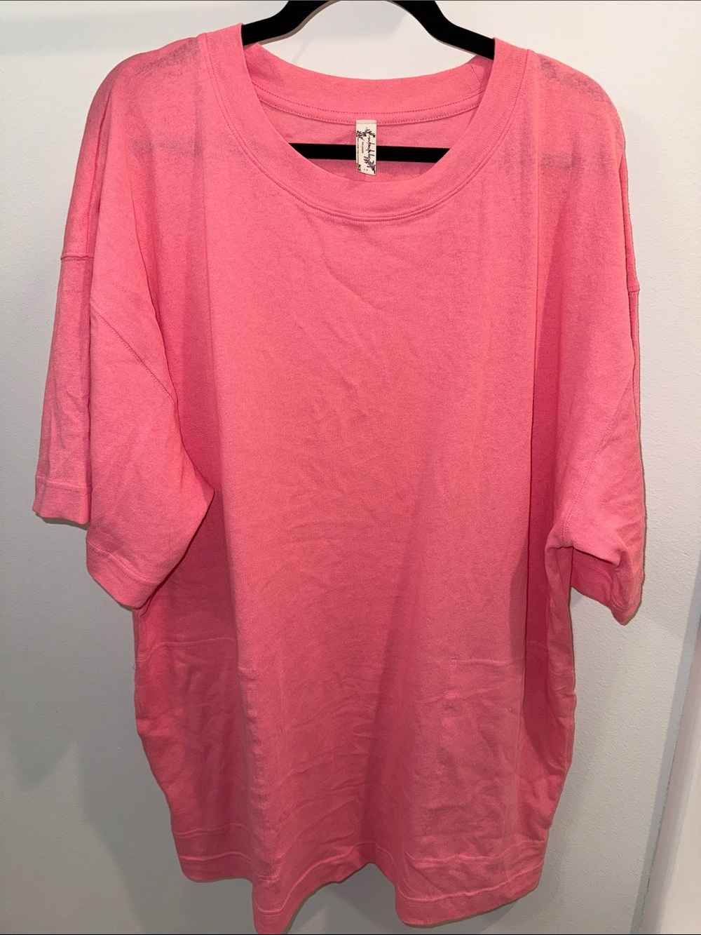 Free People Intimately Oversized Pink Short-Sleeve Women's Tee